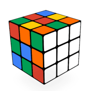 rubik's cube one side solved