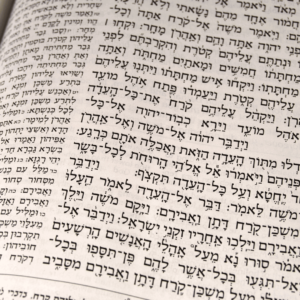 A page of Hebrew Text