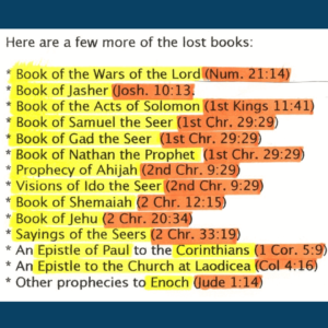 List of books that didn't make it into the Christian Bible