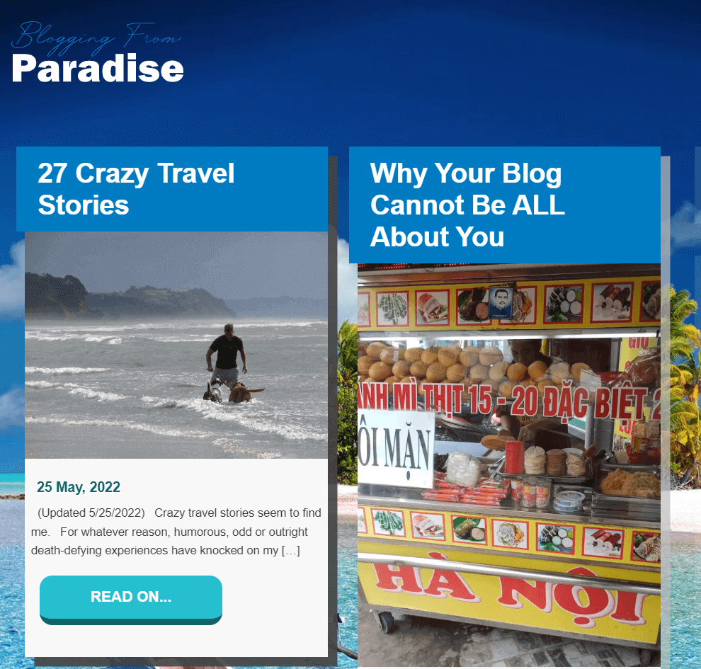 27 crazy travel stories on blogging from paradise