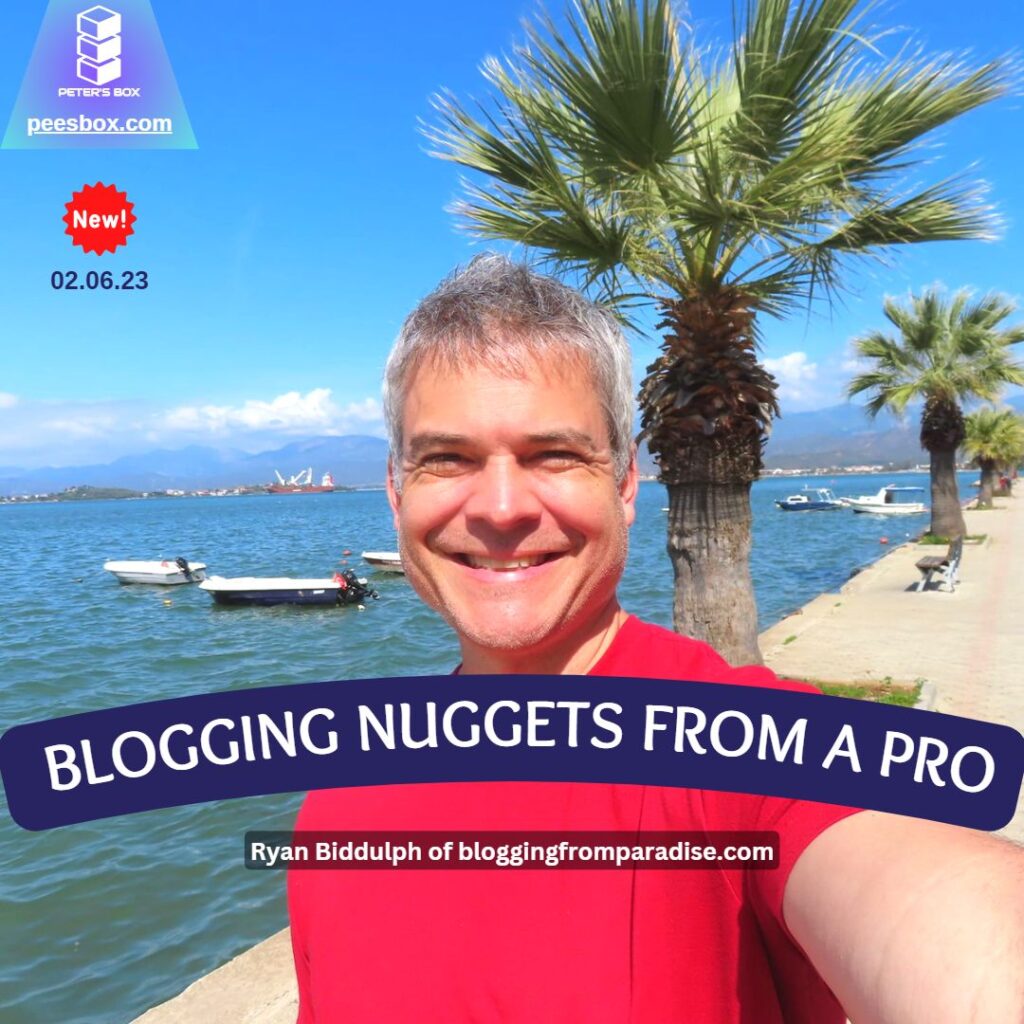 blogging nuggets from a pro - blog post - Peter's Box