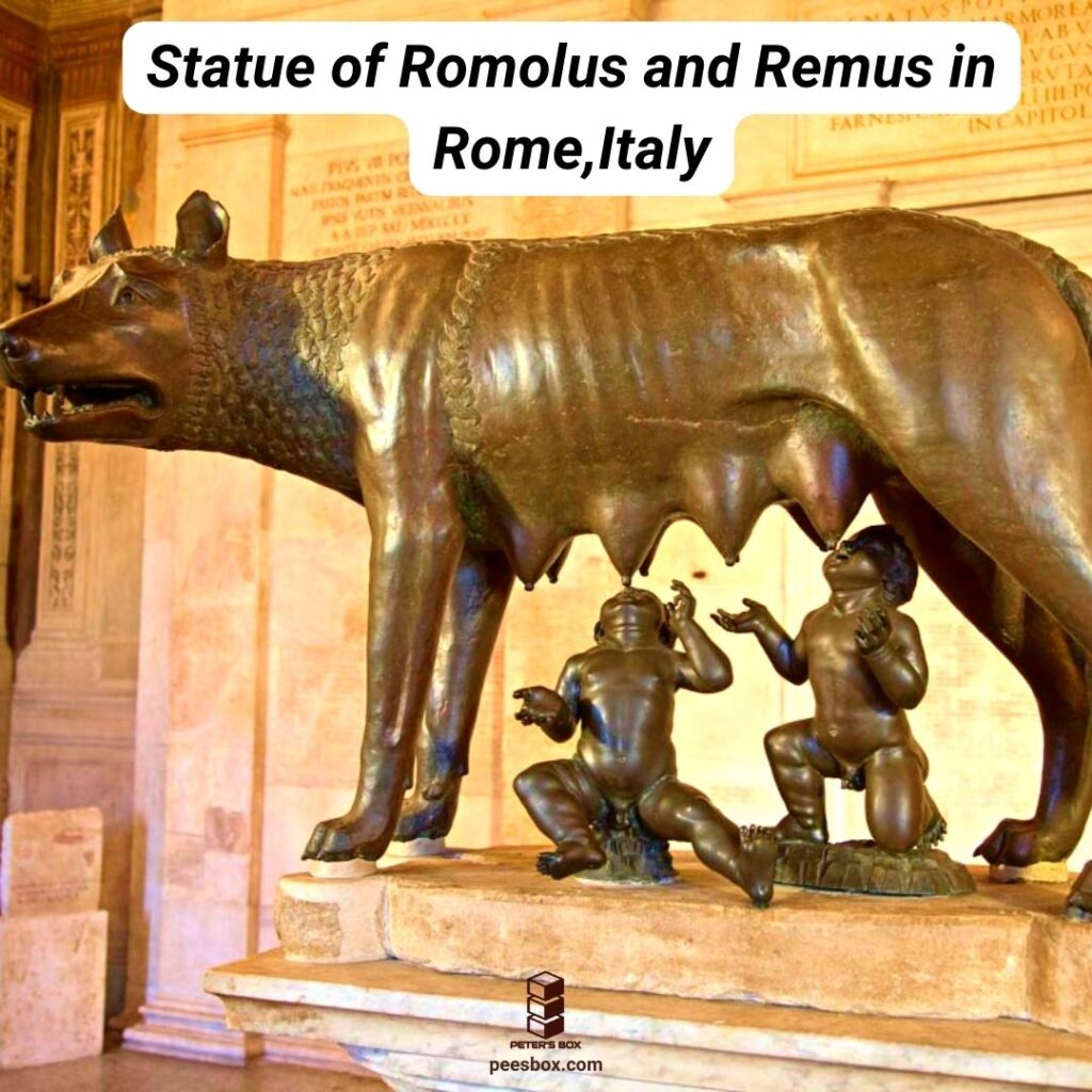 statue of romulus and remus in rome - italy - Peter's Box
