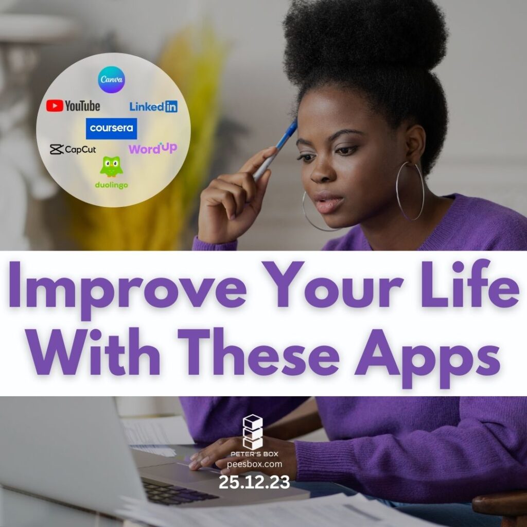 improve your life with these apps - blog post - Peter's Box