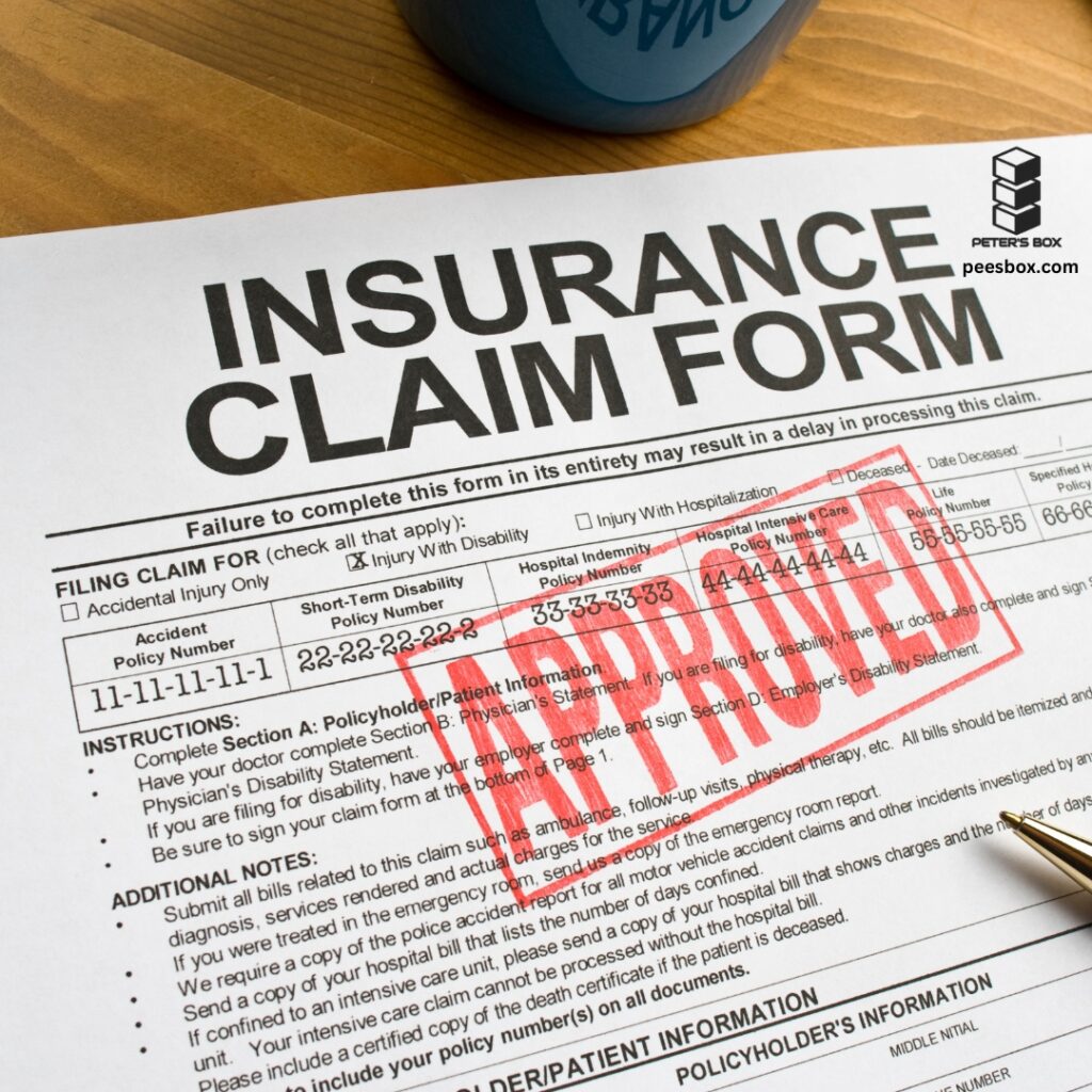 insurance claim form approved - Peter's Box