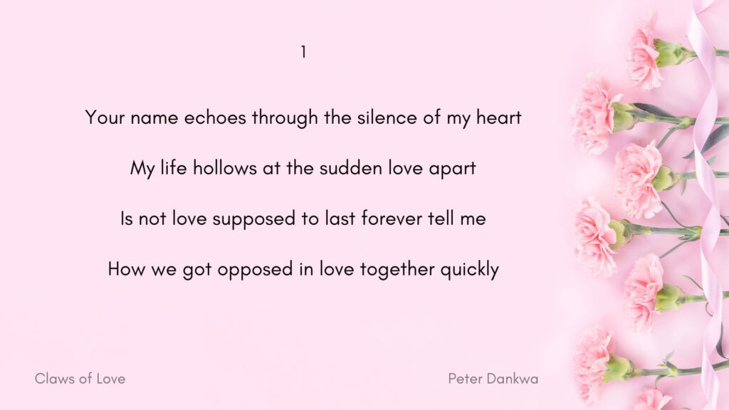 Claws of Love - Stanza 1