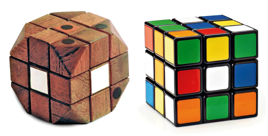 orginal rubik's cube vs modern rubik's cube