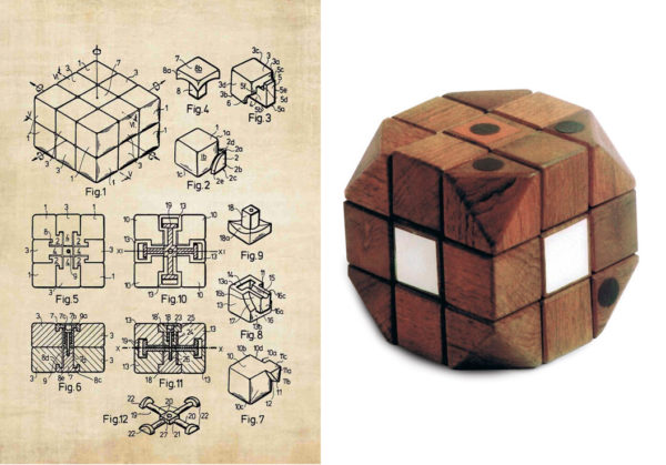 original Rubik's cube design by Ernő Rubik