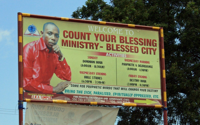 count your blessing ministry billboard